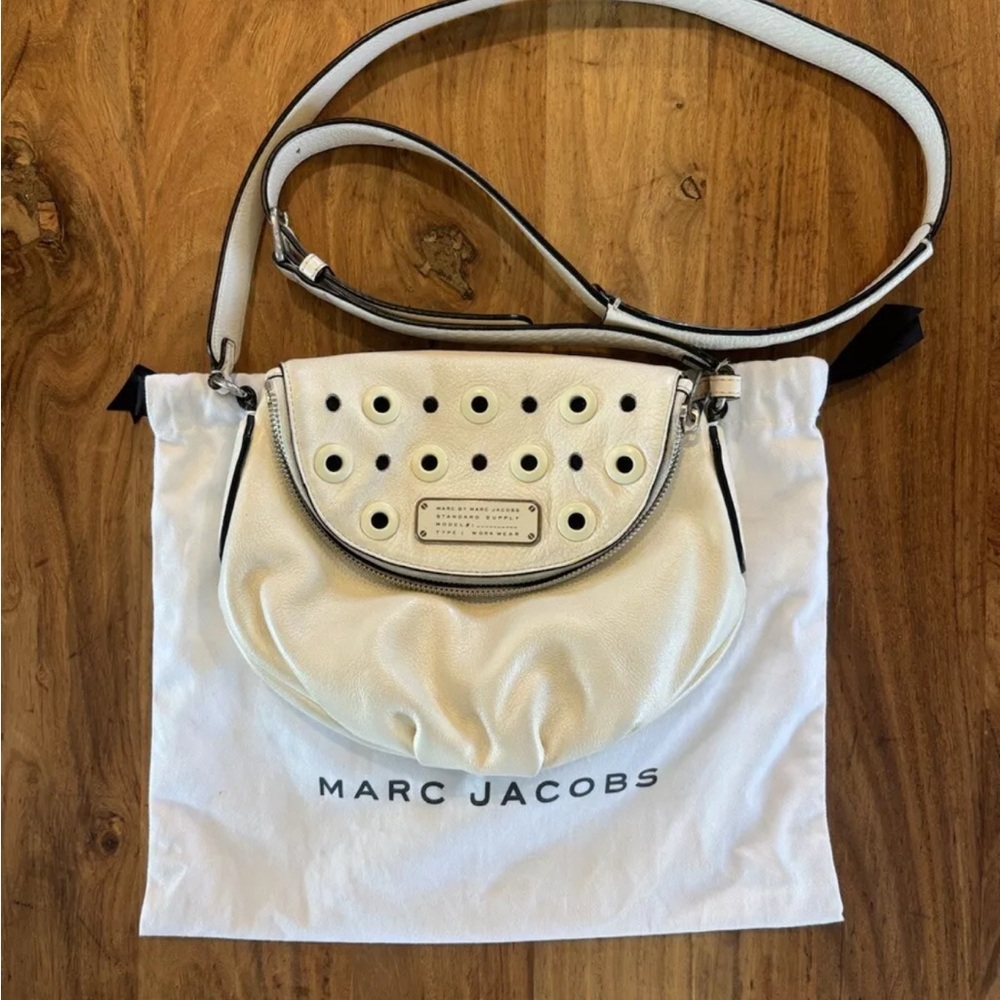 Marc Jacobs White Leather Shoulder Bag